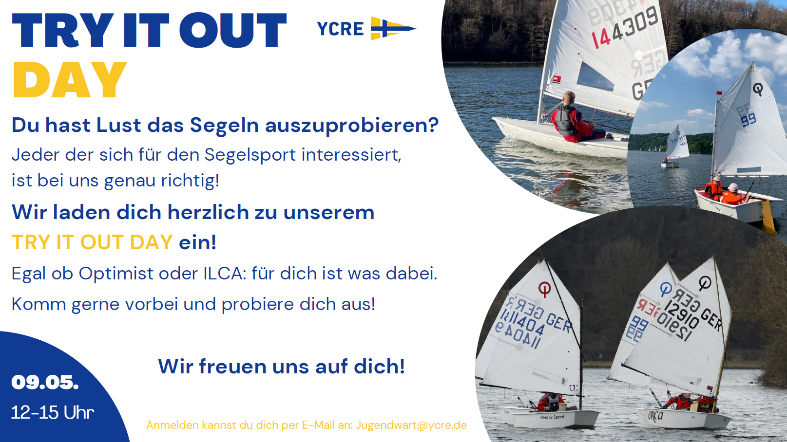 Segel-Schnuppertag am 9. Mai 2026 12-15 Uhr