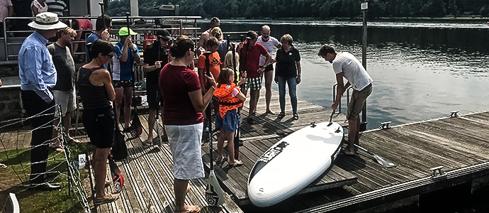 Einweihung unserer clubeigenen Stand Up Paddling (SUP) Boards.